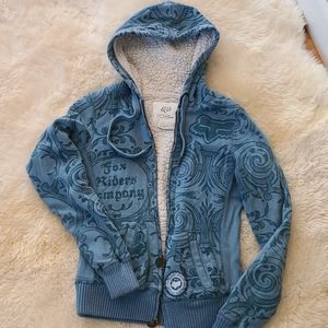 Fox zip up sweatshirt